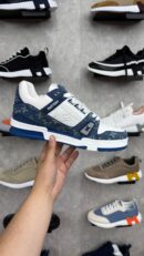 Louis Vuitton Trainers Blue Sneakers