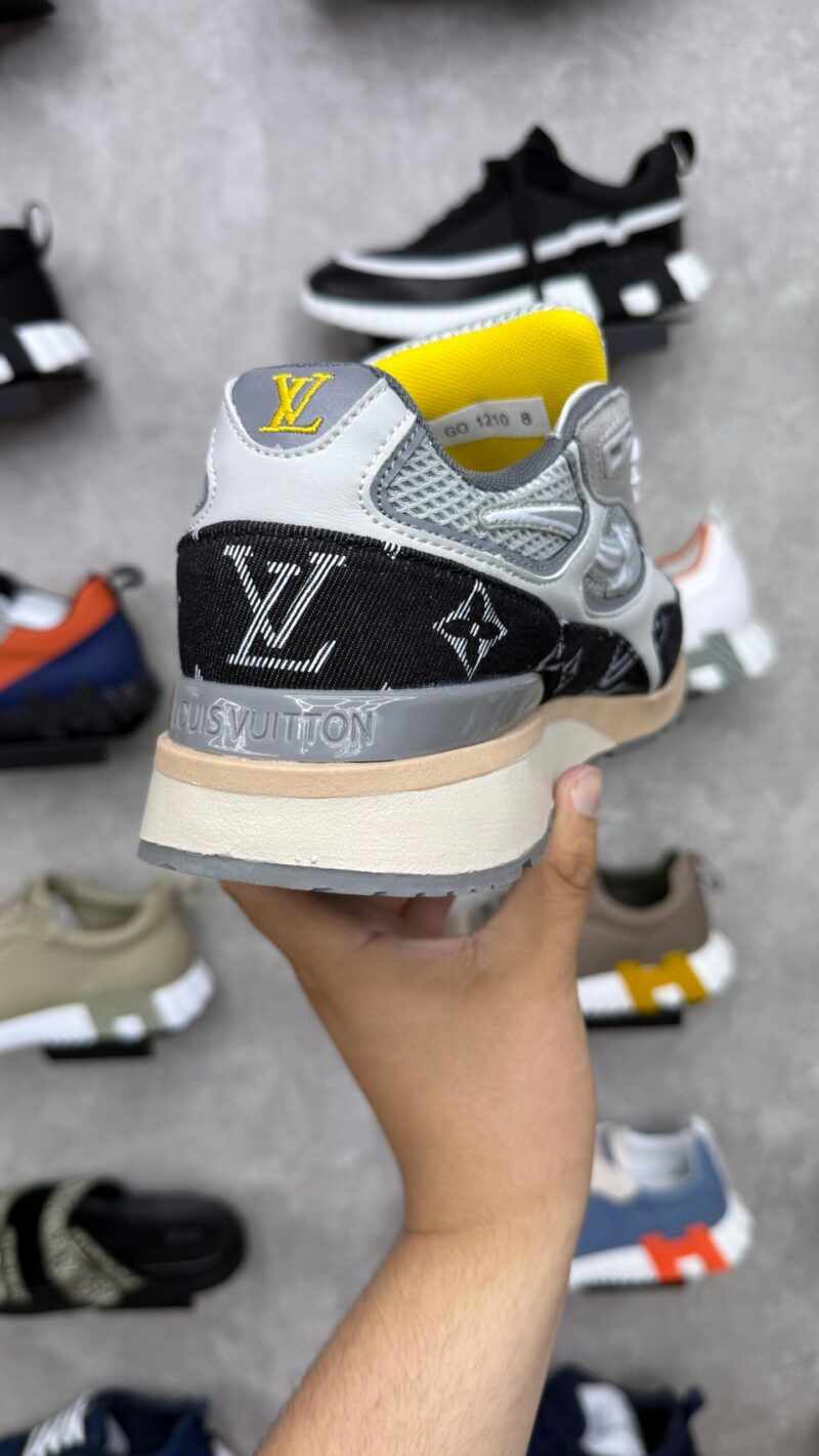 Louis Vuitton Run Away Grey Yellow Sneaker - Afbeelding 4