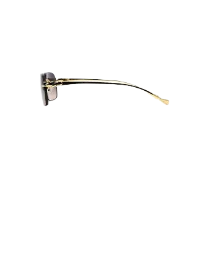 Cartier Zonnebril Combi Diamond Cut, Goude Montuur, Donker Blauwe Glazen