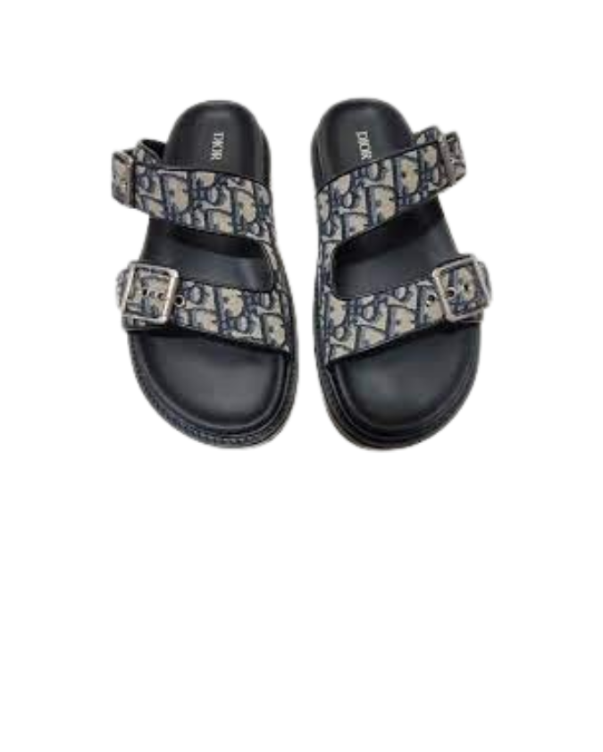 Christian Dior Aqua Slippers Blauw