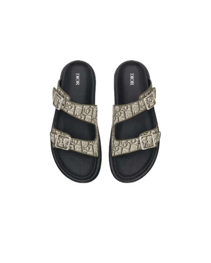 Christian Dior Aqua Slippers Groen