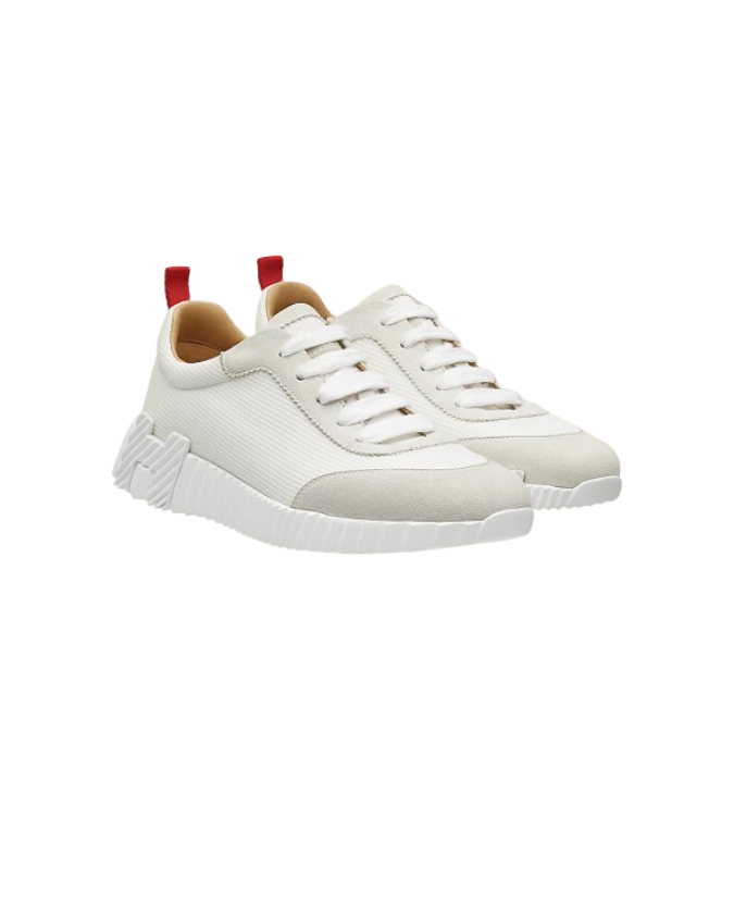 Hermes Bouncing White Orange Logo