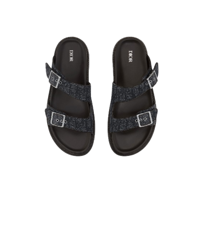 Christian Dior Slippers Aqua Black on Black - 45