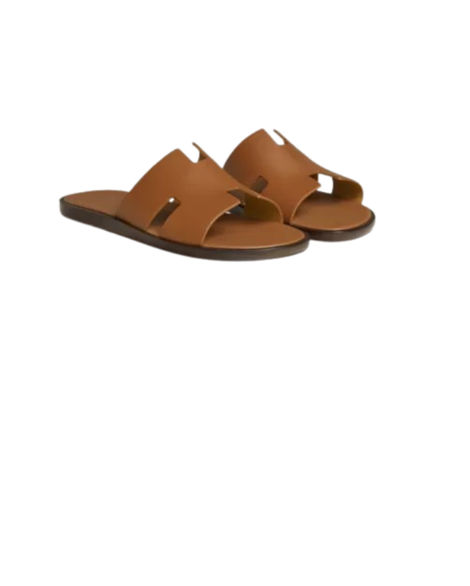 Hermes Izmir Licht Bruin Slippers