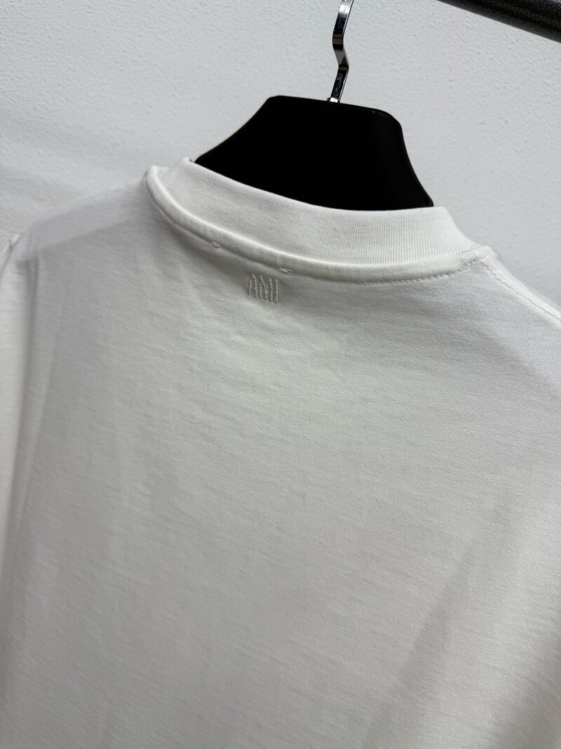 Ami Wit T-Shirt Small Logo - Afbeelding 4