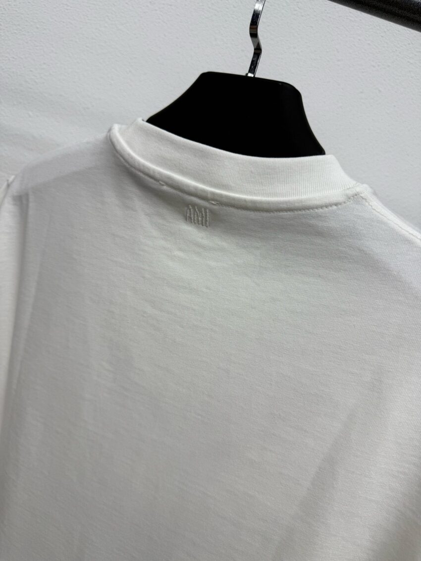 Ami Wit T-Shirt Small Logo - Afbeelding 4