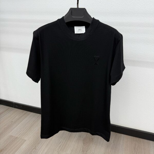 Ami Zwart T-Shirt Small Logo - M