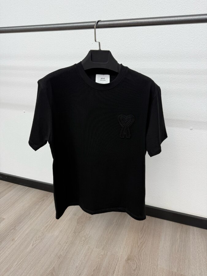 Ami T-Shirt Zwart - L