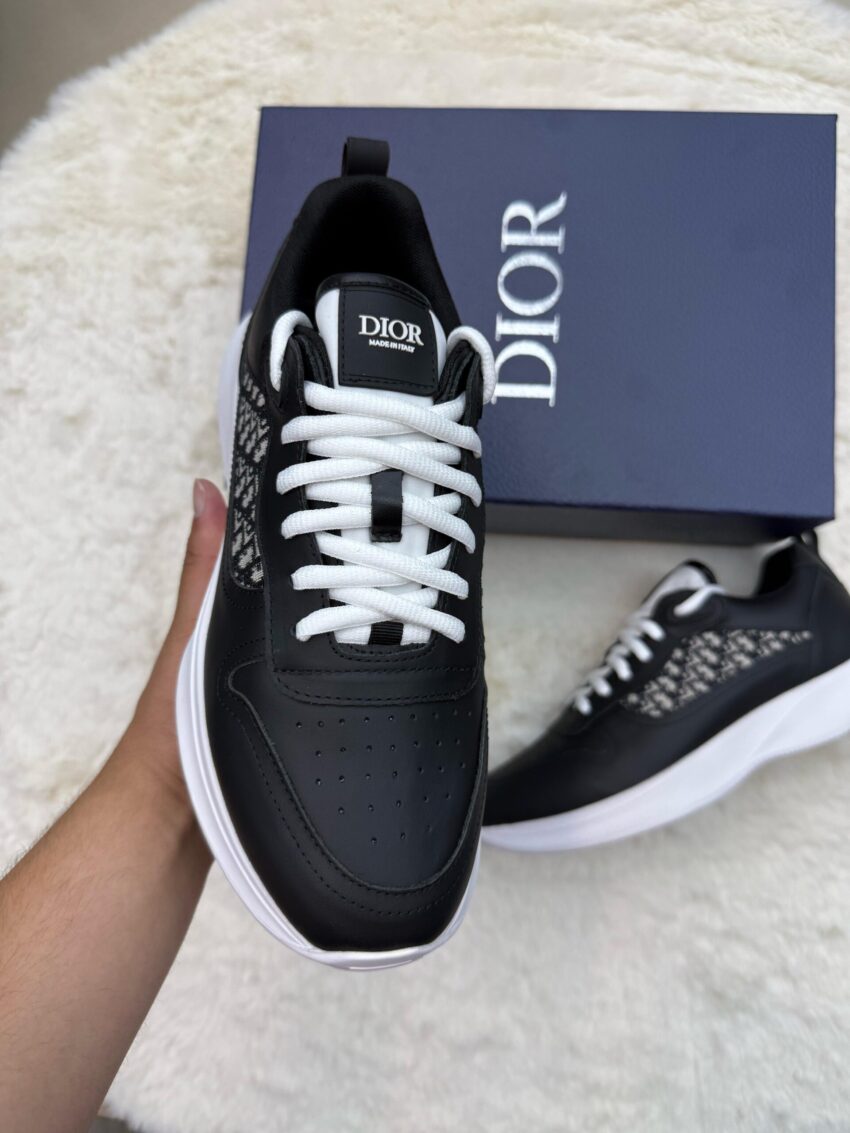 Christian Dior B25 Black White Leather - Afbeelding 3