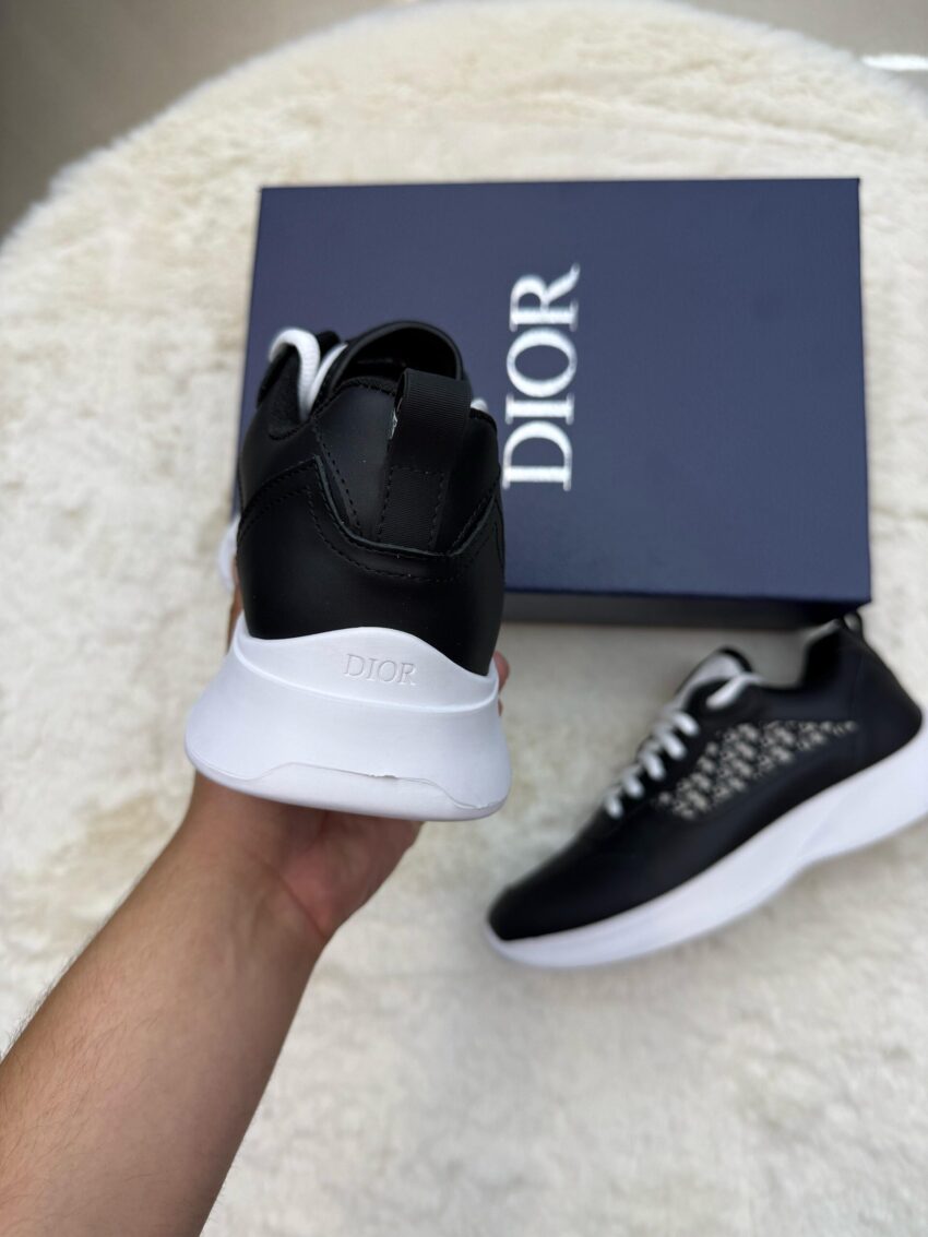 Christian Dior B25 Black White Leather - Afbeelding 4