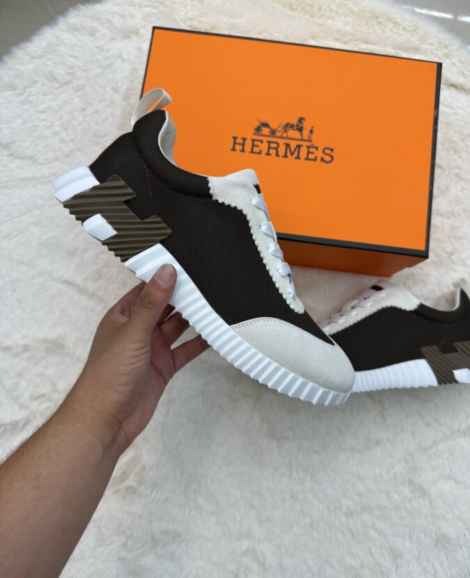 Hermes Bouncing White Brown Logo - 45