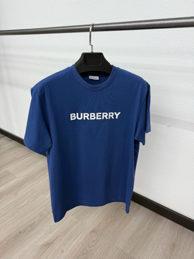 Burberry Text T-Shirt Dark Blue - XL