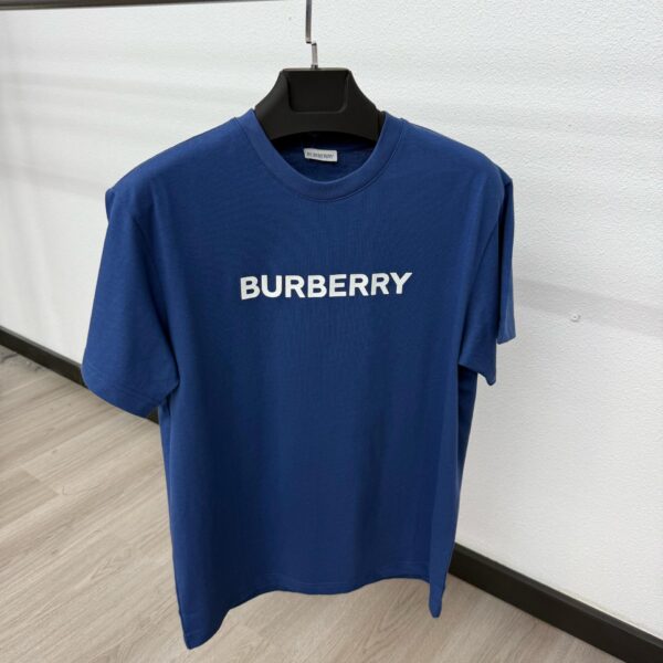Burberry Text T-Shirt Dark Blue - M