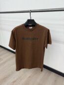 Burberry Text T-Shirt Brown