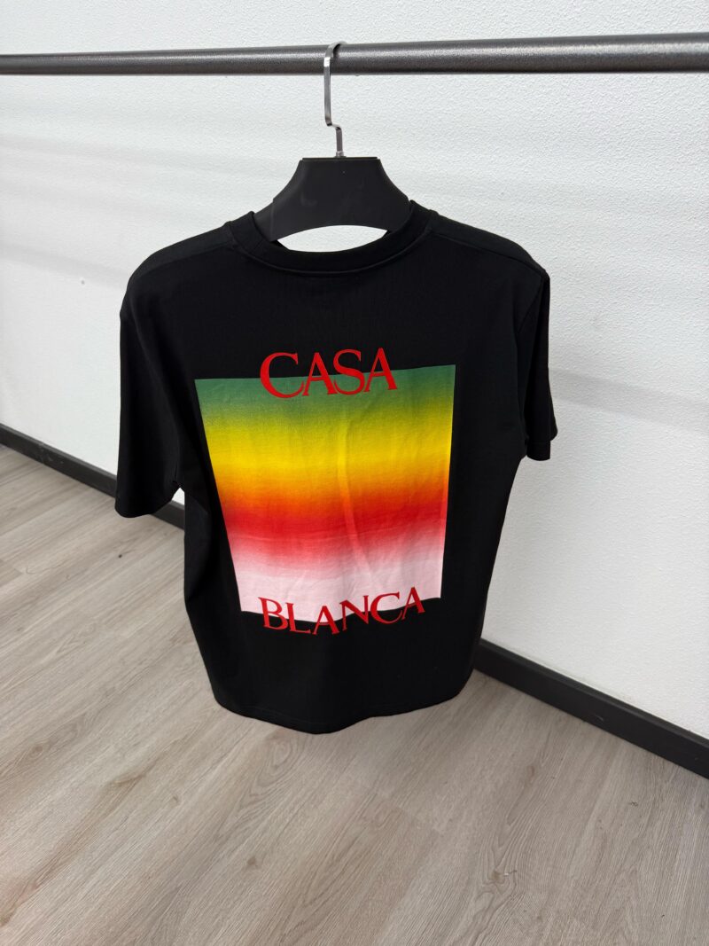 Casablanca Black T-Shirt Colors - Afbeelding 2