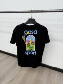Casablanca Black T-Shirt Tennis