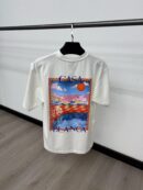Casablanca White T-Shirt Blue Logo