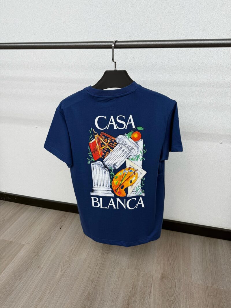 Casablanca Broken T-Shirt Blue - Afbeelding 2