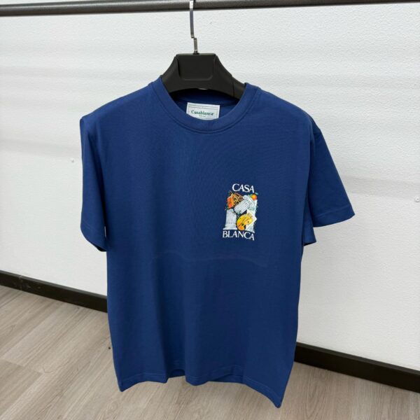 Casablanca Broken T-Shirt Blue