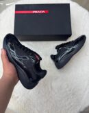 Prada Cups Glimmend Zwart Sneakers