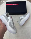 Prada Cups Glimmend Wit Sneakers