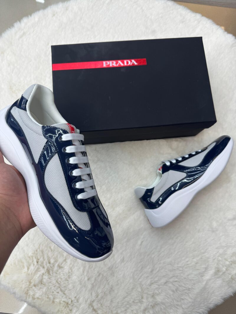 Prada Cups Glimmend Blauw Sneakers - Afbeelding 2