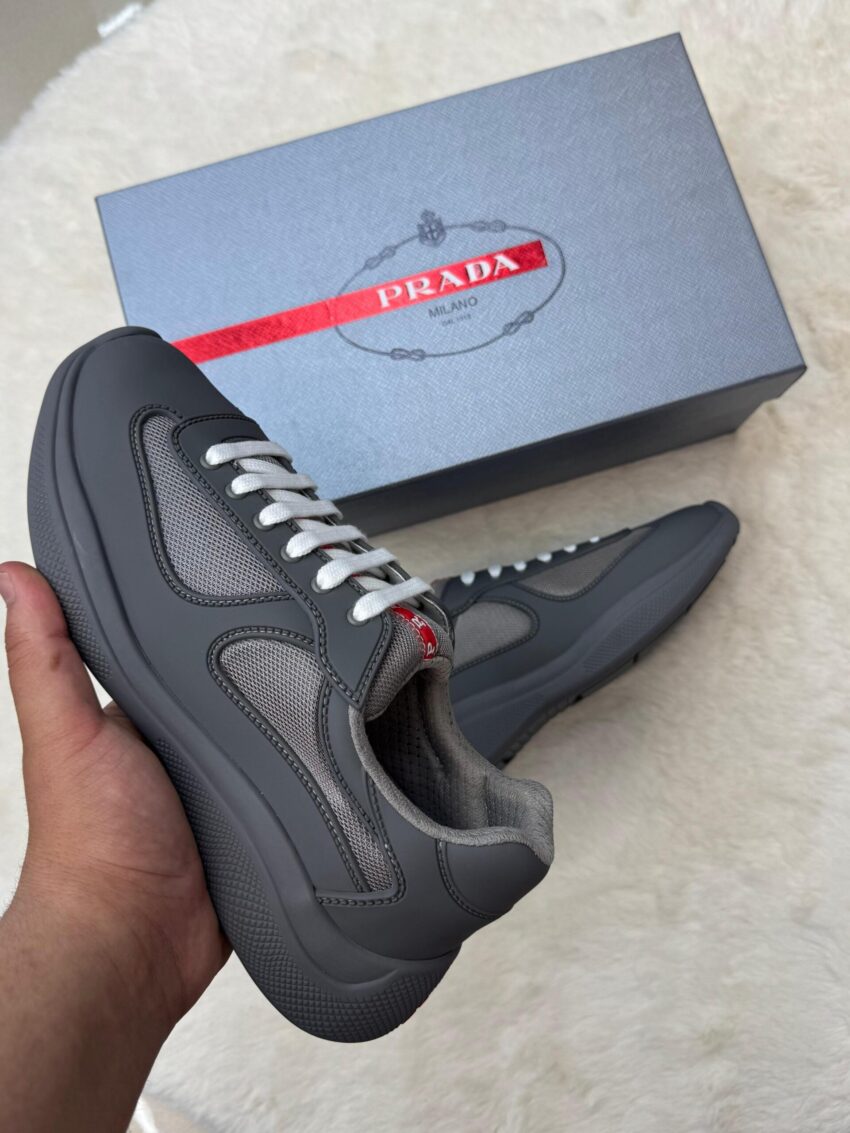 Prada Cups Mat Grijs Sneakers