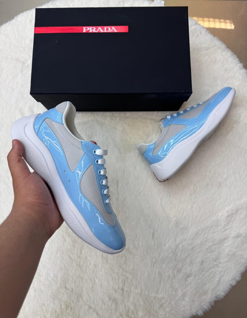 Prada Cups Glimmend Baby Blue Sneakers - Afbeelding 2