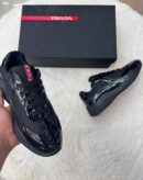 Prada Cups Glimmend Zwart Sneakers