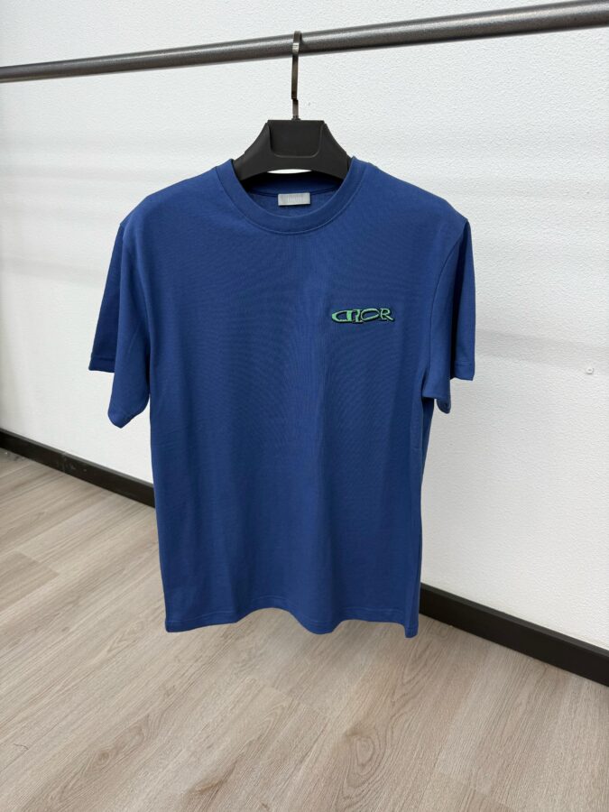 Christian Dior Tshirt Dark Blue Green Logo - M