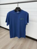 Christian Dior Tshirt Dark Blue Green Logo