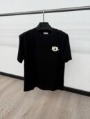 Christian Dior Grey Logo Zwarte T-Shirt