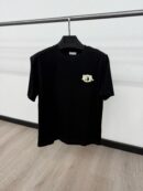 Christian Dior Grey Logo Zwarte T-Shirt