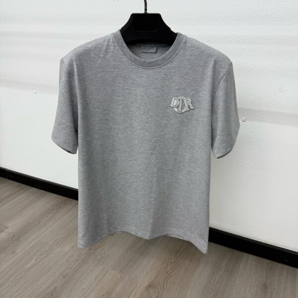 Christian Dior Grey Logo Grijze T-Shirt - L
