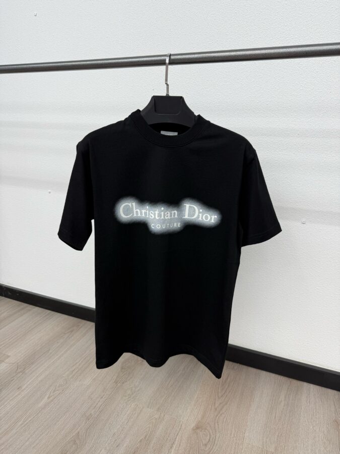 Christian Dior Mid Logo Black T-Shirt - M