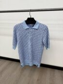 Christian Dior Oblique Polo Light Blue