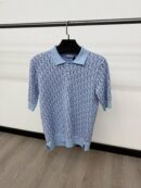 Christian Dior Oblique Polo Light Blue