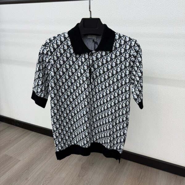 Christian Dior Oblique Polo Dark Blue - S