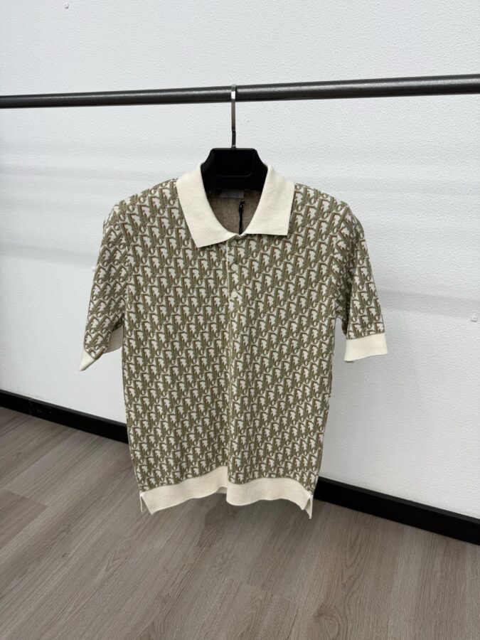 Christian Dior Oblique Polo Beige - S