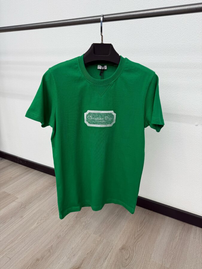 Christian Dior Tshirt Groen Scheer - M