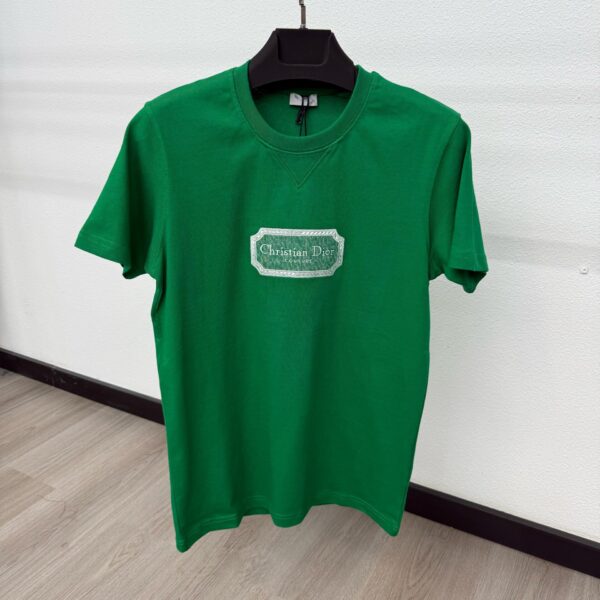Christian Dior Tshirt Groen Scheer - S