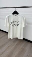 Christian Dior Schuingedrukt Logo White T-Shirt