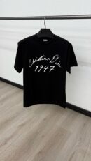 Christian Dior Schuingedrukt Logo Black T-Shirt