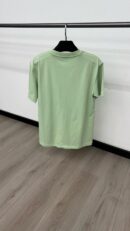 Christian Dior Schuingedrukt Logo Mintgroen T-Shirt