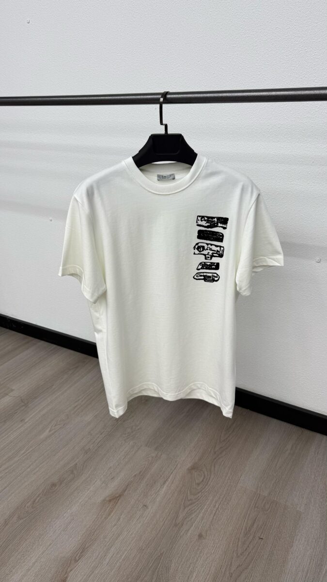 Christian Dior Verticaal White T-Shirt - M