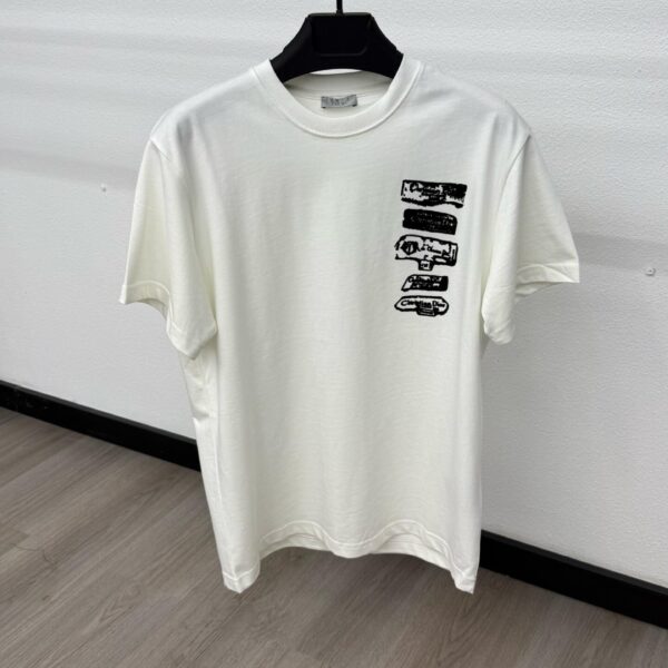 Christian Dior Verticaal White T-Shirt - M