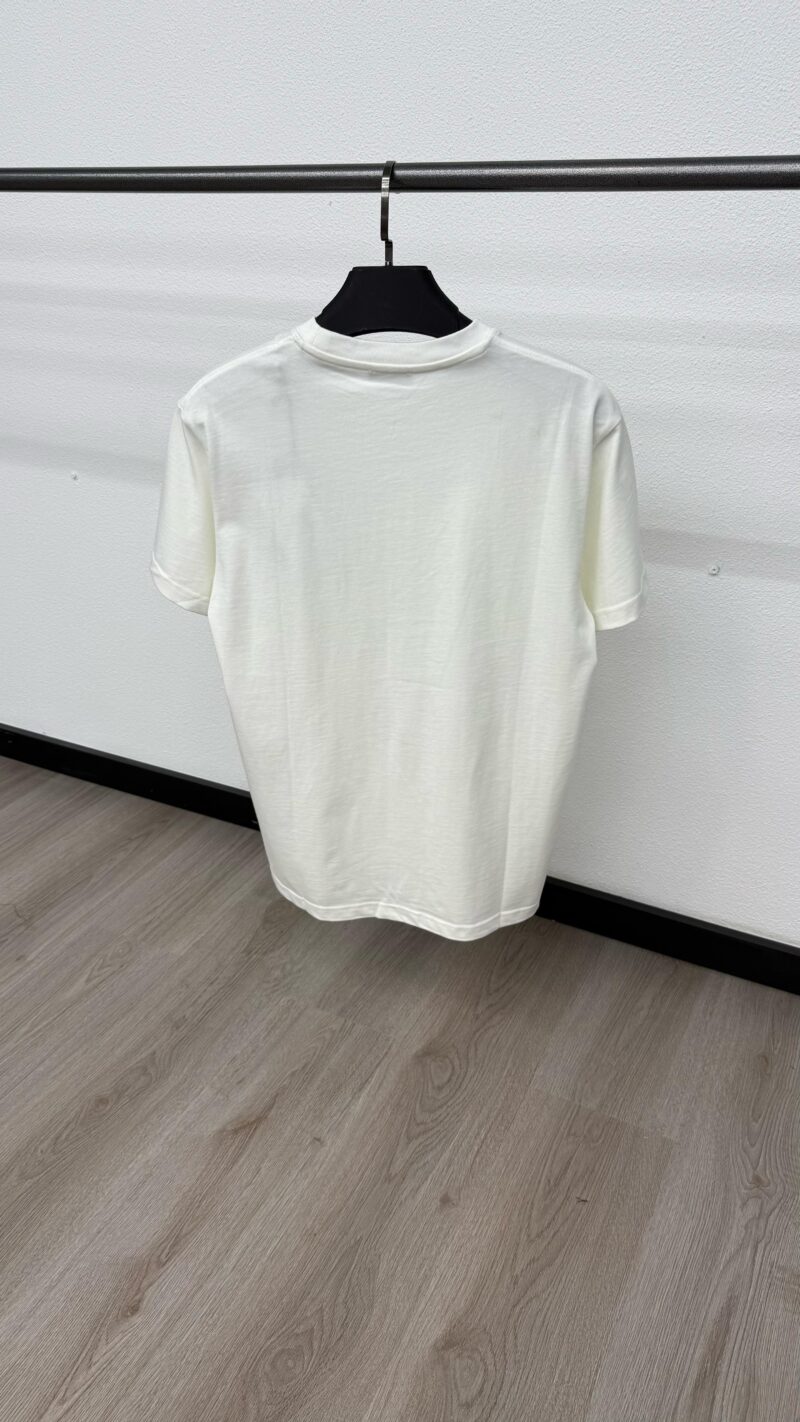 Christian Dior Verticaal White T-Shirt - Afbeelding 2