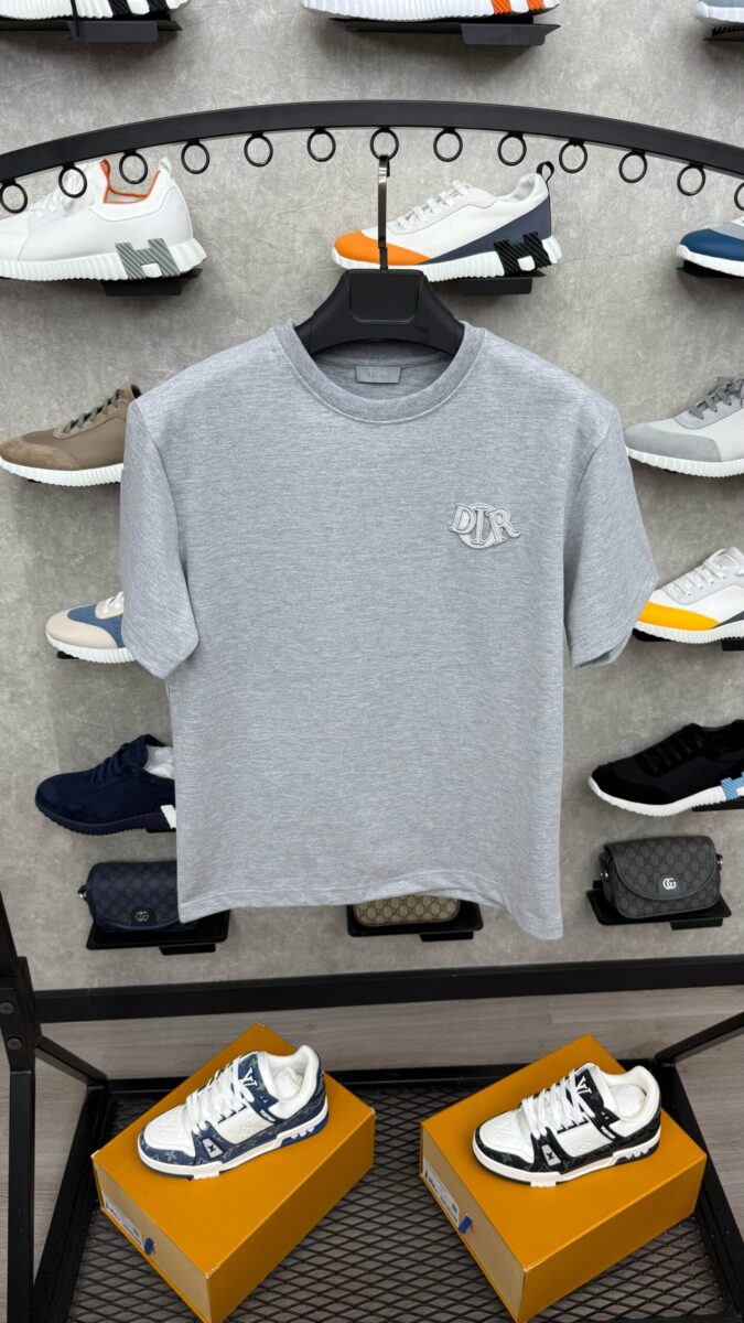 Christian Dior Logo Grey T-Shirt