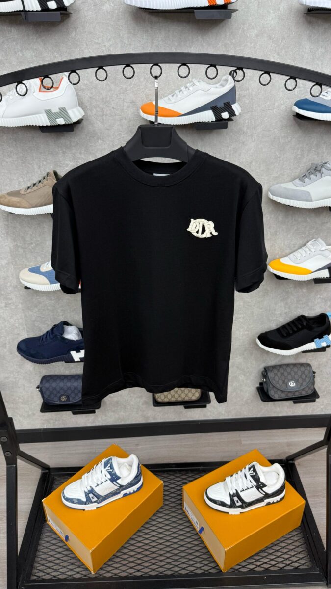 Christian Dior Logo Black T-Shirt