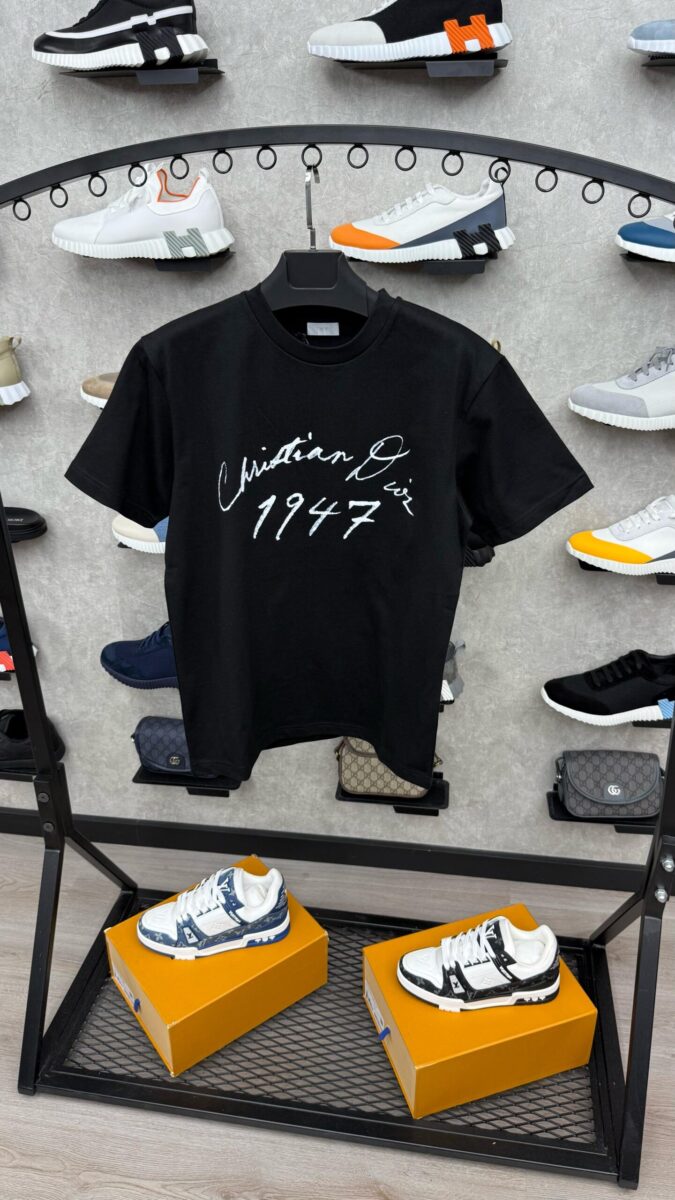 Christian Dior Schuin Black T-Shirt
